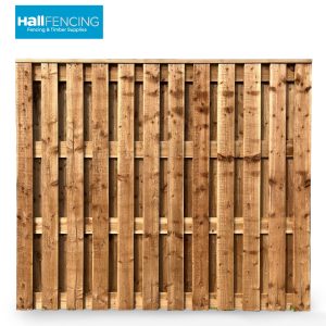 HIT AND MISS DOUBLE SIDED FENCE PANEL