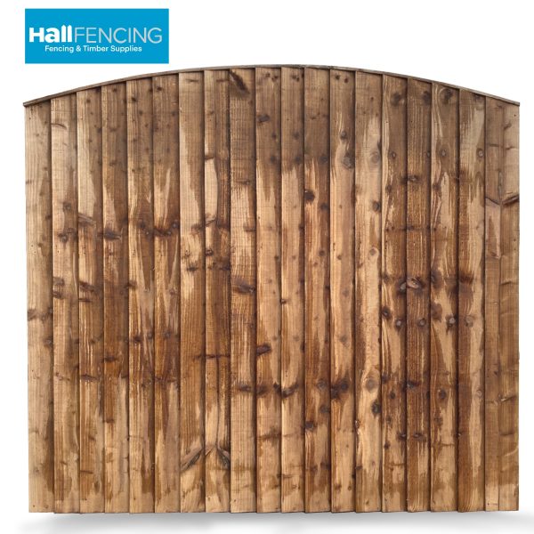 DOME TOP VERTICAL LAP FENCE PANEL