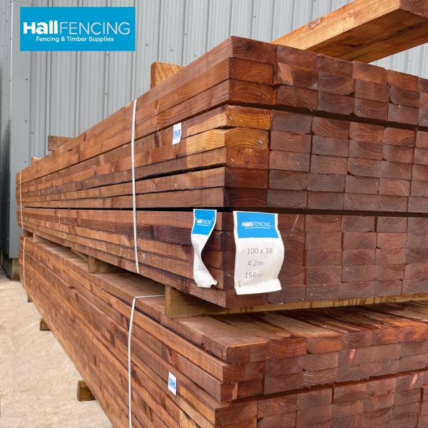 A PACK OF TIMBER RAILS
